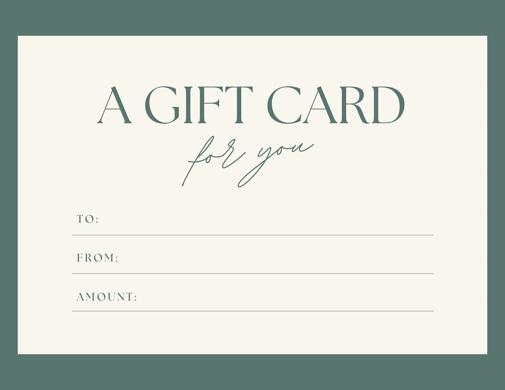 Gift Card - VEIH INTUITIVE
